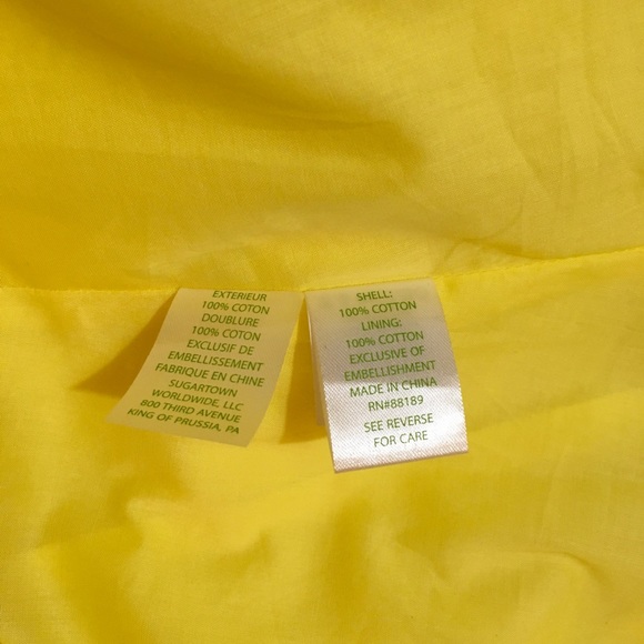 Lilly Pulitzer yellow long dress with floral design zipper in the back - Picture 10 of 11